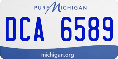 MI license plate DCA6589