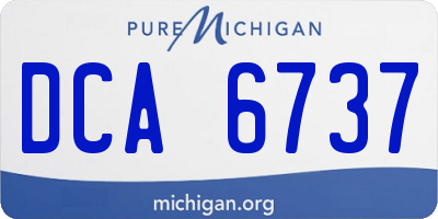MI license plate DCA6737