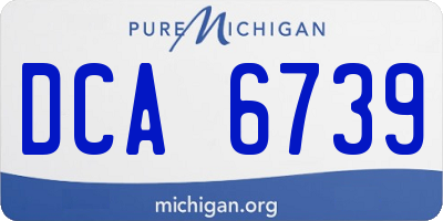 MI license plate DCA6739