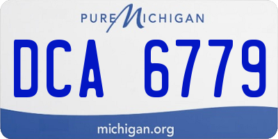 MI license plate DCA6779