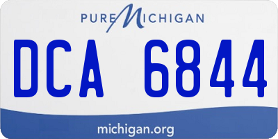 MI license plate DCA6844