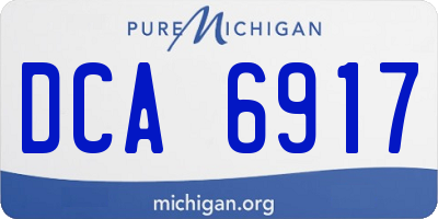MI license plate DCA6917