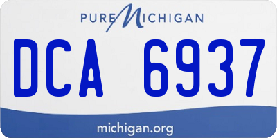 MI license plate DCA6937