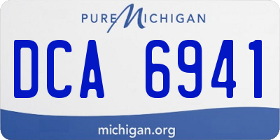 MI license plate DCA6941