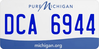 MI license plate DCA6944