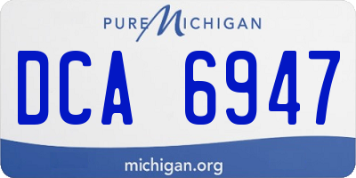 MI license plate DCA6947