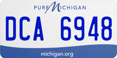 MI license plate DCA6948