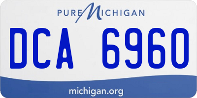 MI license plate DCA6960