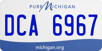 MI license plate DCA6967