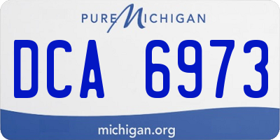 MI license plate DCA6973