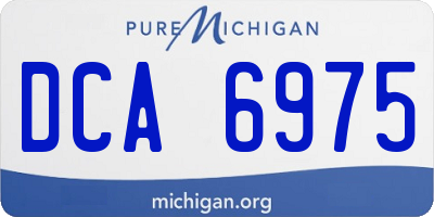 MI license plate DCA6975