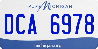 MI license plate DCA6978