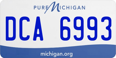 MI license plate DCA6993