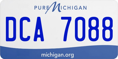 MI license plate DCA7088