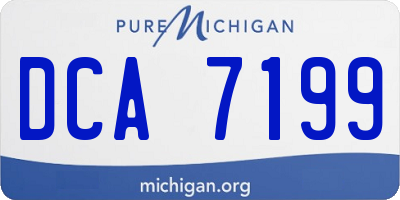 MI license plate DCA7199