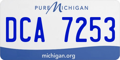 MI license plate DCA7253