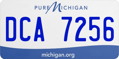 MI license plate DCA7256