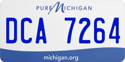 MI license plate DCA7264