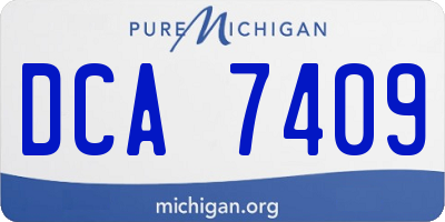 MI license plate DCA7409