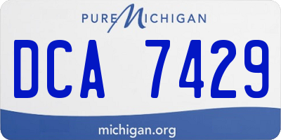 MI license plate DCA7429