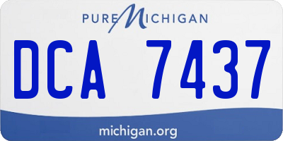 MI license plate DCA7437