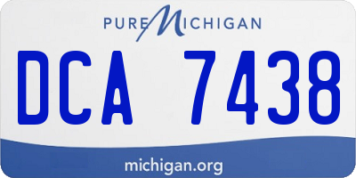 MI license plate DCA7438