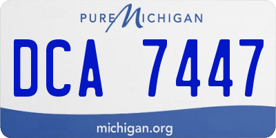 MI license plate DCA7447