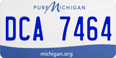 MI license plate DCA7464