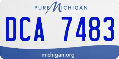MI license plate DCA7483