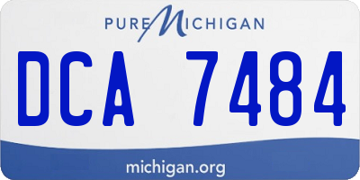 MI license plate DCA7484