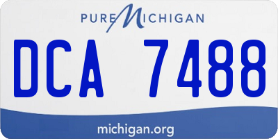 MI license plate DCA7488