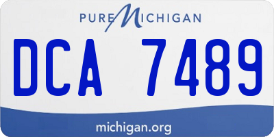 MI license plate DCA7489