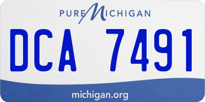 MI license plate DCA7491