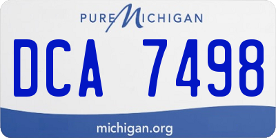 MI license plate DCA7498