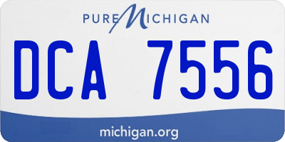MI license plate DCA7556