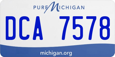 MI license plate DCA7578