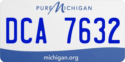 MI license plate DCA7632