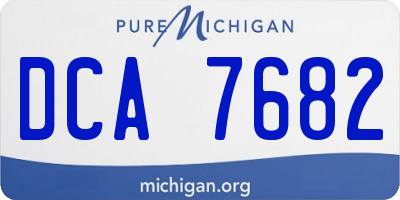 MI license plate DCA7682