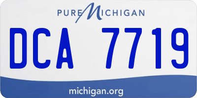 MI license plate DCA7719