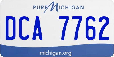 MI license plate DCA7762