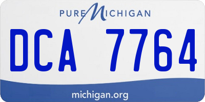 MI license plate DCA7764