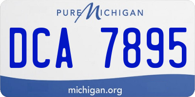 MI license plate DCA7895