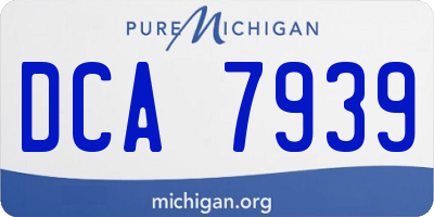 MI license plate DCA7939