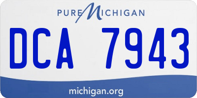 MI license plate DCA7943
