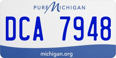 MI license plate DCA7948