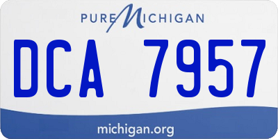 MI license plate DCA7957