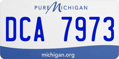 MI license plate DCA7973
