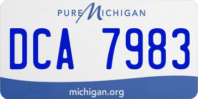 MI license plate DCA7983