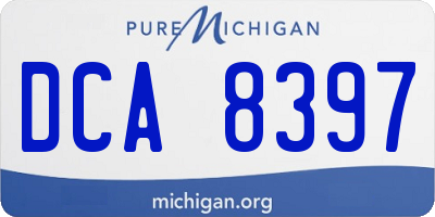 MI license plate DCA8397