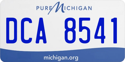 MI license plate DCA8541